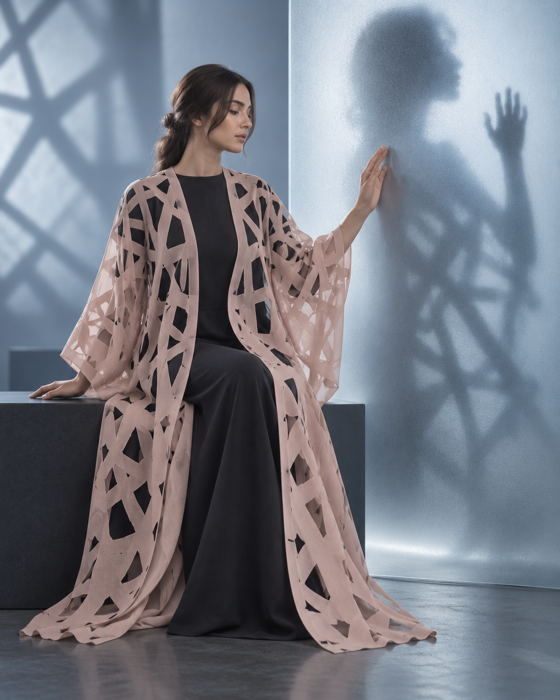 Islamic pattern shawl I شال بالزخرفة الاسلامية